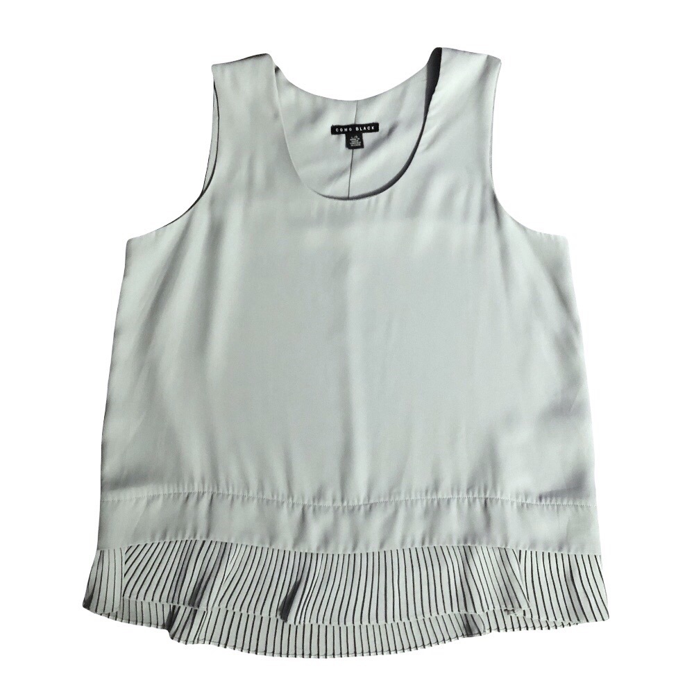COMO BLACK Mint Sleeveless Top L